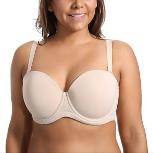 DELIMIRA NWT Women's Underwire Strapless Bra Full Coverage Multiway Bra …
